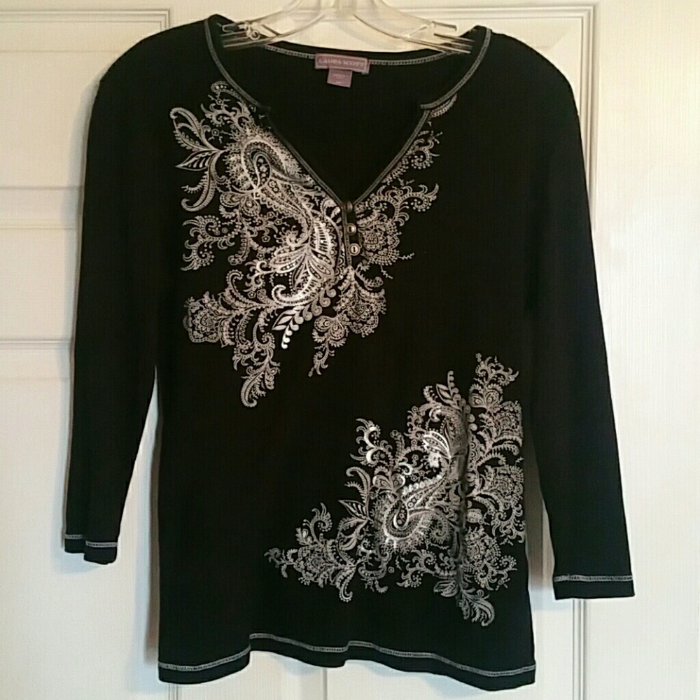 Paisley knit shirt